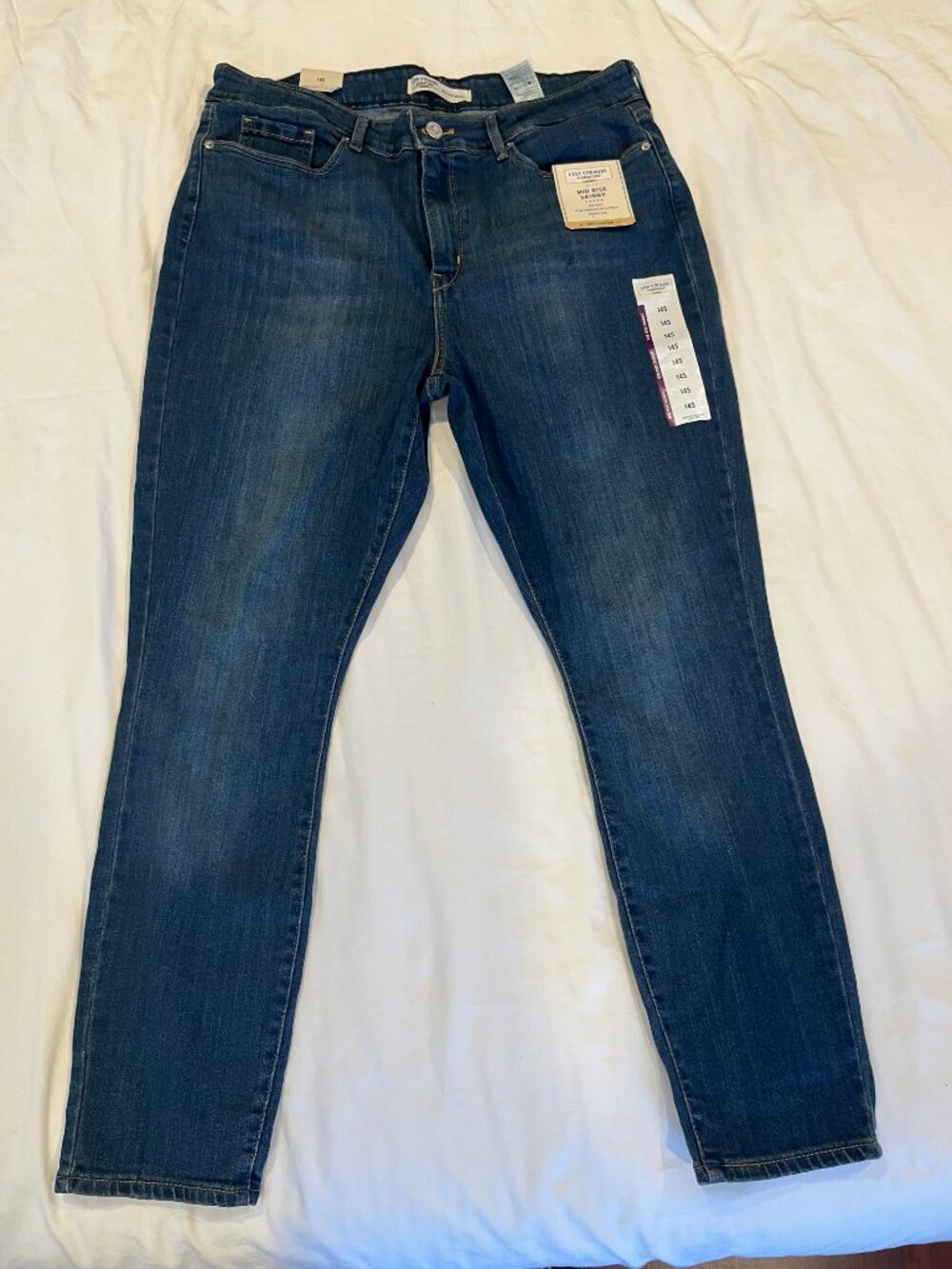 Levi Strauss Signature Gold Women's 03 Essential Mid-Rise Skinny Jeans - 14S